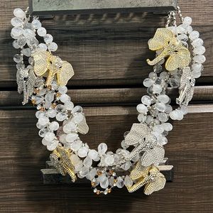 Sassy Jones Vintage White Babar Necklace